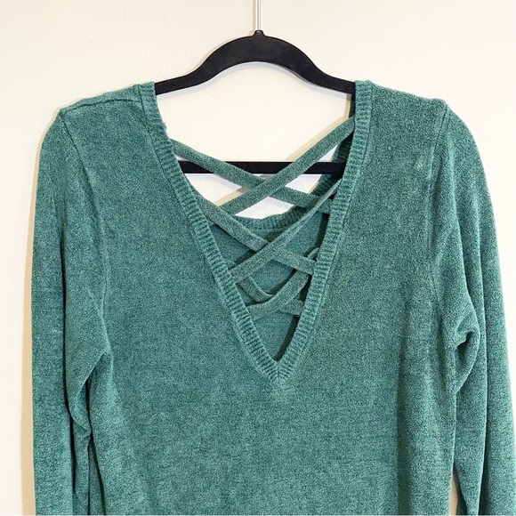 Torrid Green Long Sleeve Soft Sweater Size 00 - Picture 7 of 12
